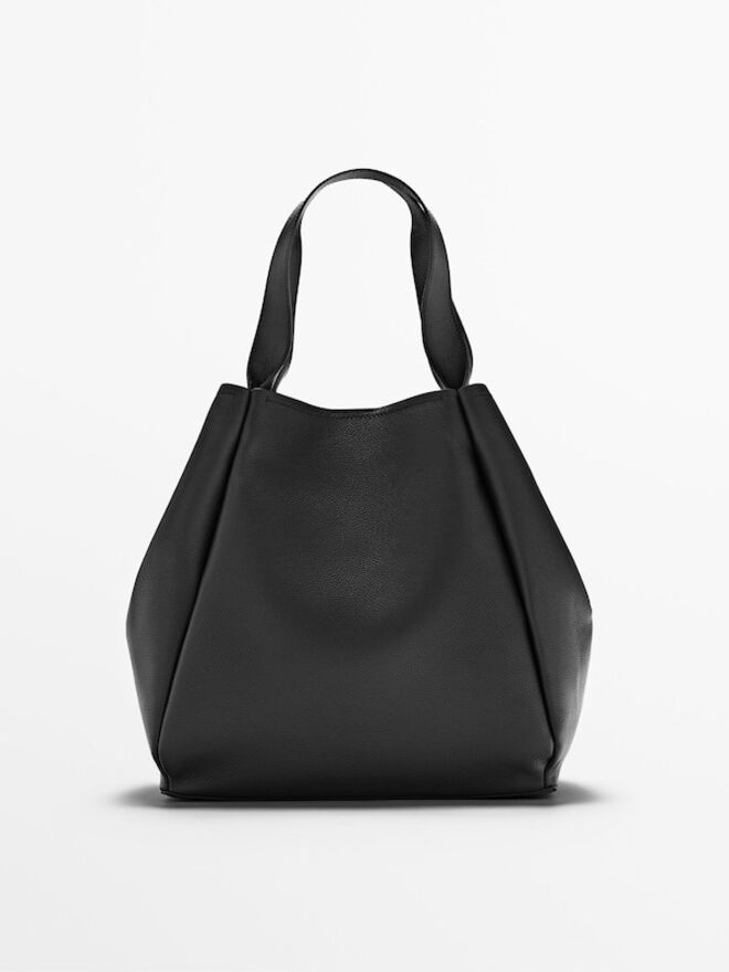 Carteira Tote Bag em pele,€179, Massimo Dutti