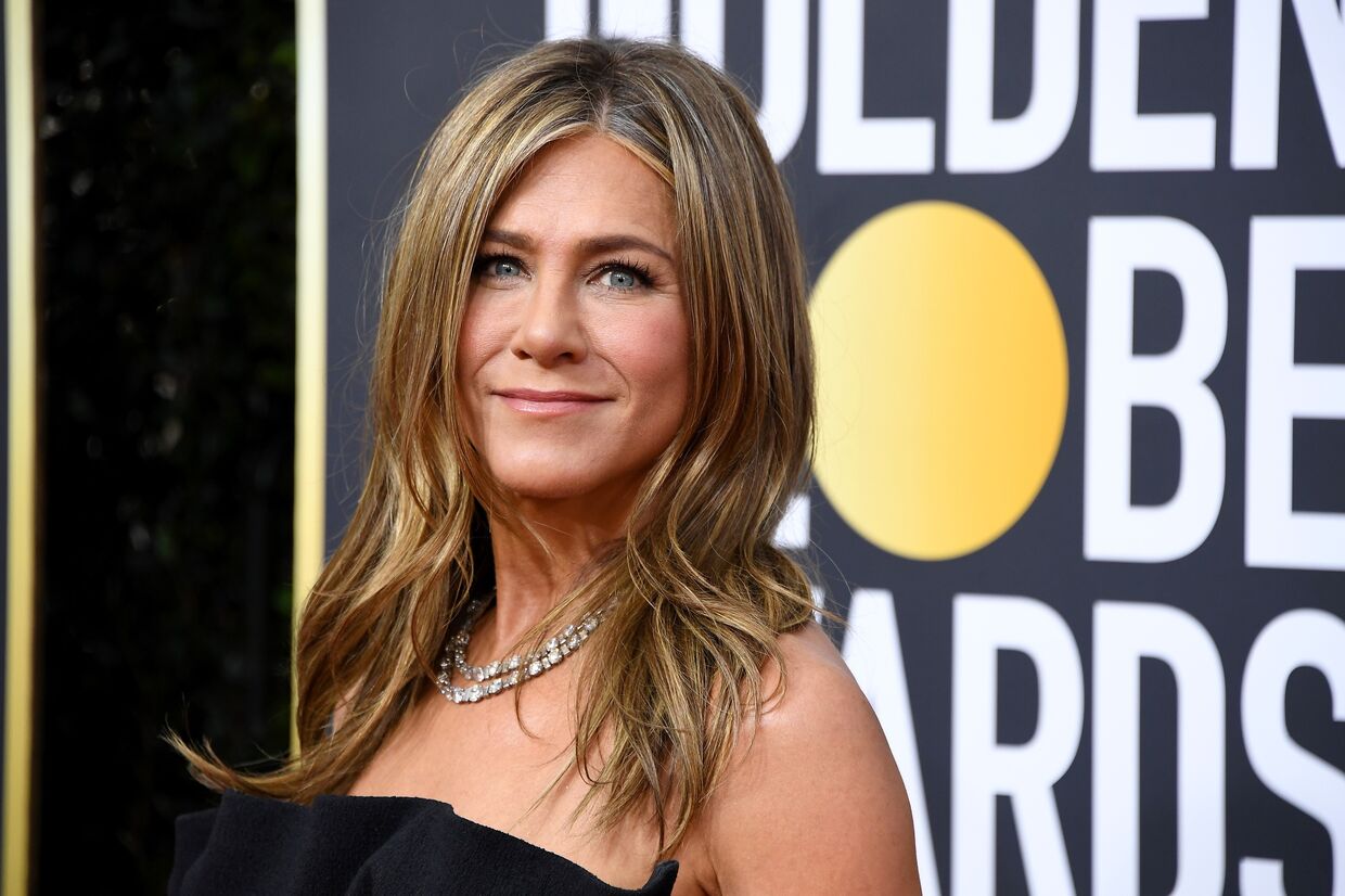 Jennifer Aniston na 77 edição dos Globos de Ouros no Hotel The Beverly Hilton, janeiro 2020