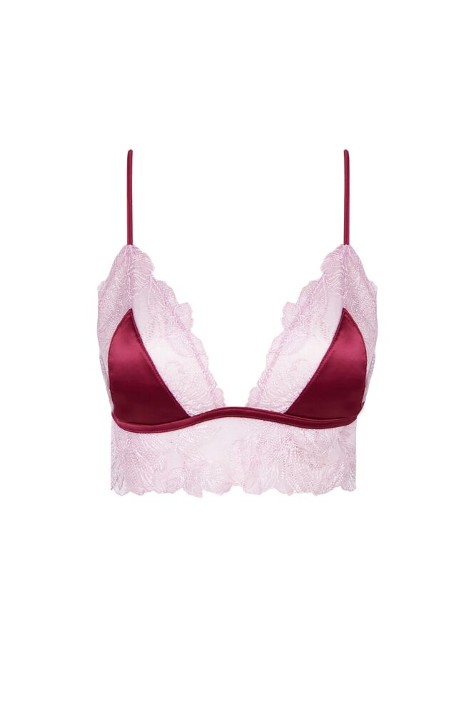 Soutien em renda de algodão e cetim, €26,99, Women'Secret 