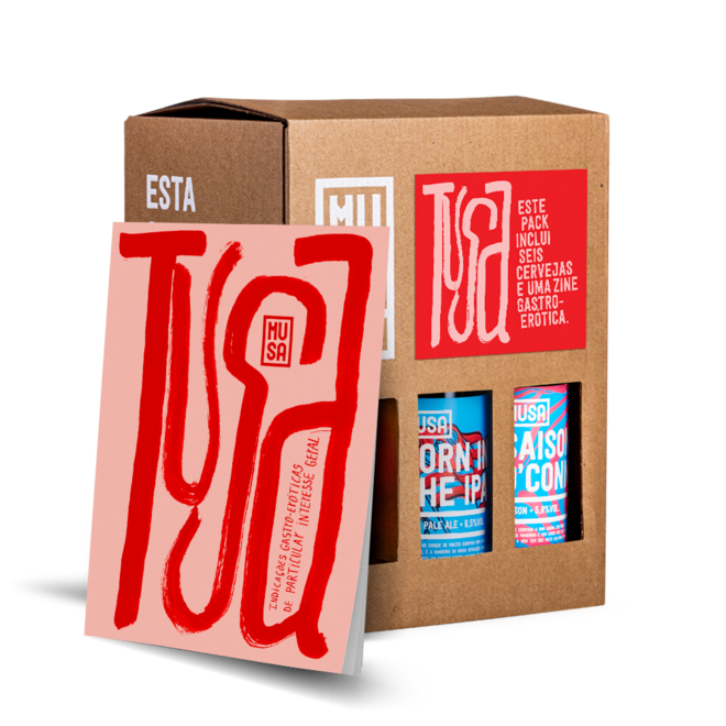 Pack Tusa da Musa, seis cervejas + ilustrações e jogos eróticos, €16,90. 