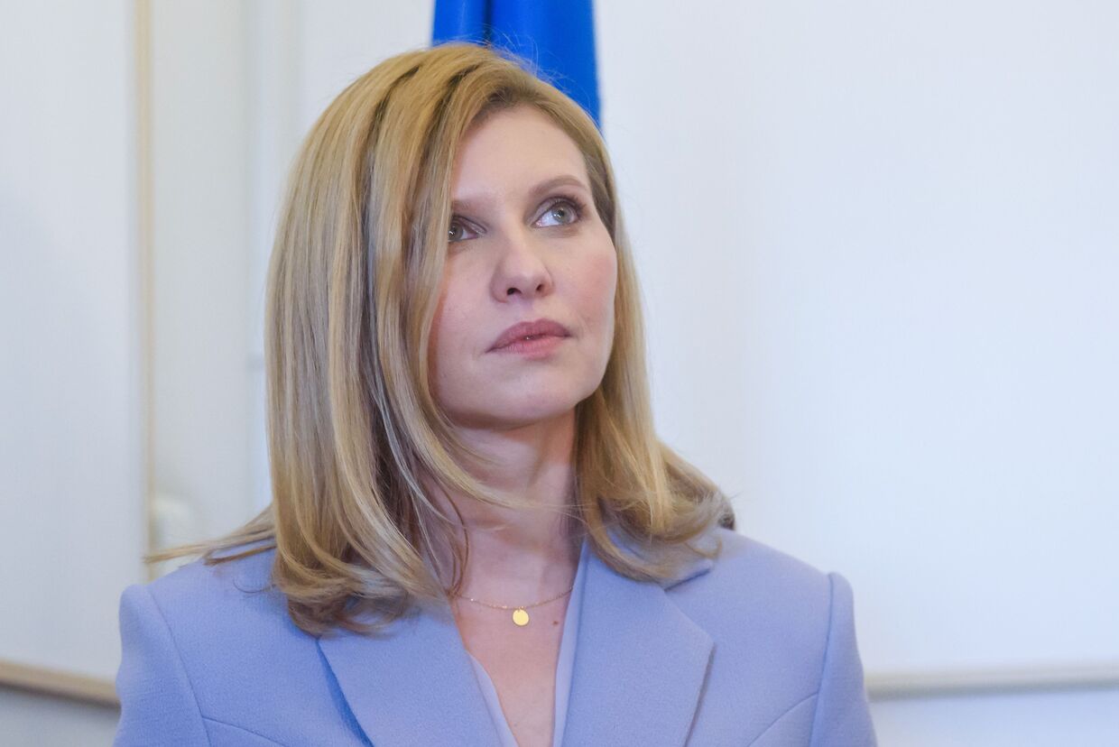 A primeira-dama da Ucrânia, Olena Zelenska