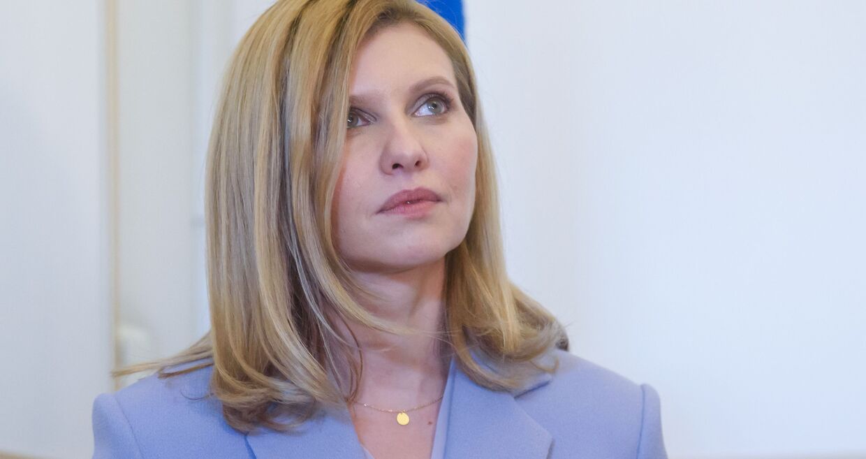 A primeira-dama da Ucrânia, Olena Zelenska