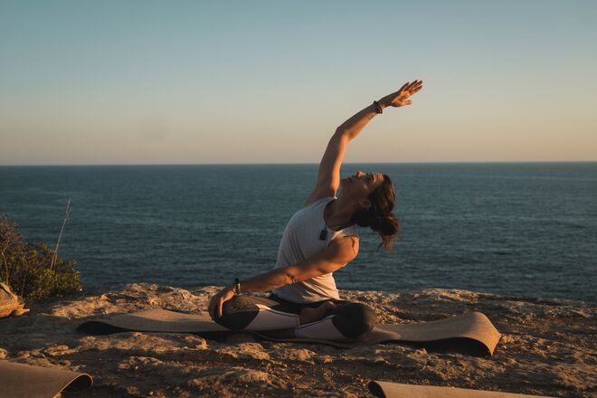 Johanna Hellinger, professora de yoga
