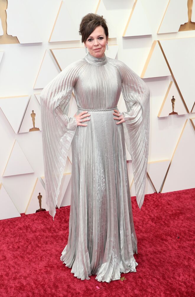Olivia Colman em Dior Haute Couture