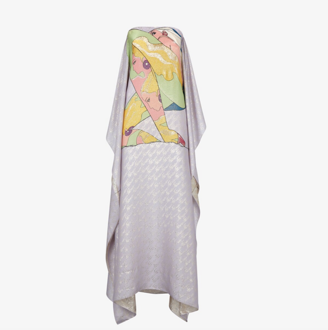 Vestido em seda, €3.600, Fendi