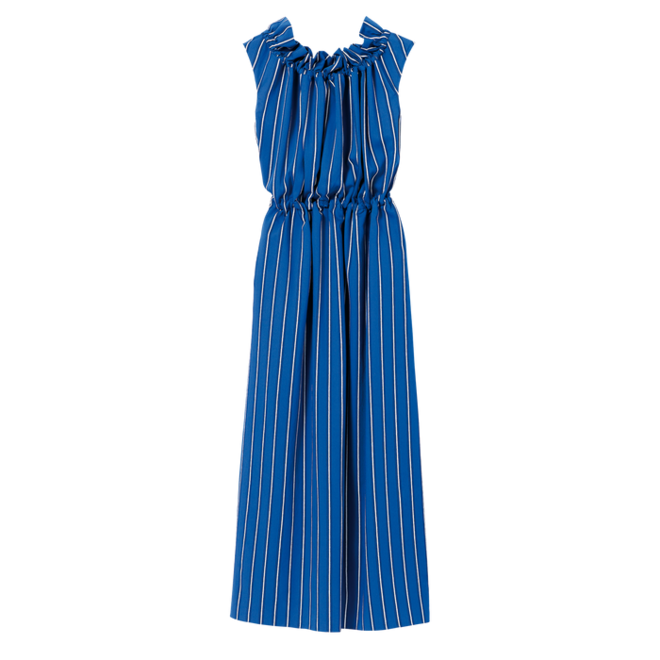 Vestido em linho, €420, Longchamp