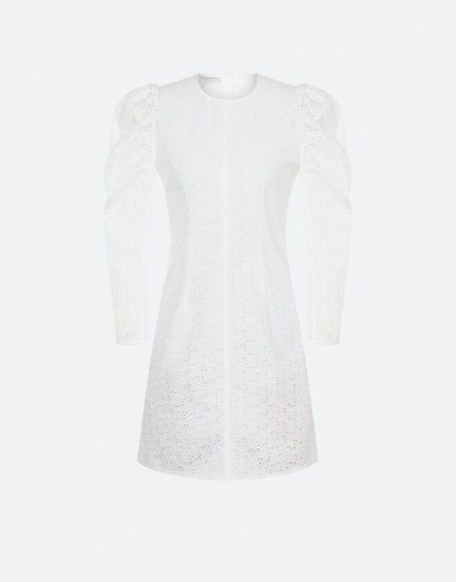 Vestido bordado inglês, €495, Philosophy di Lorenzo Serafini