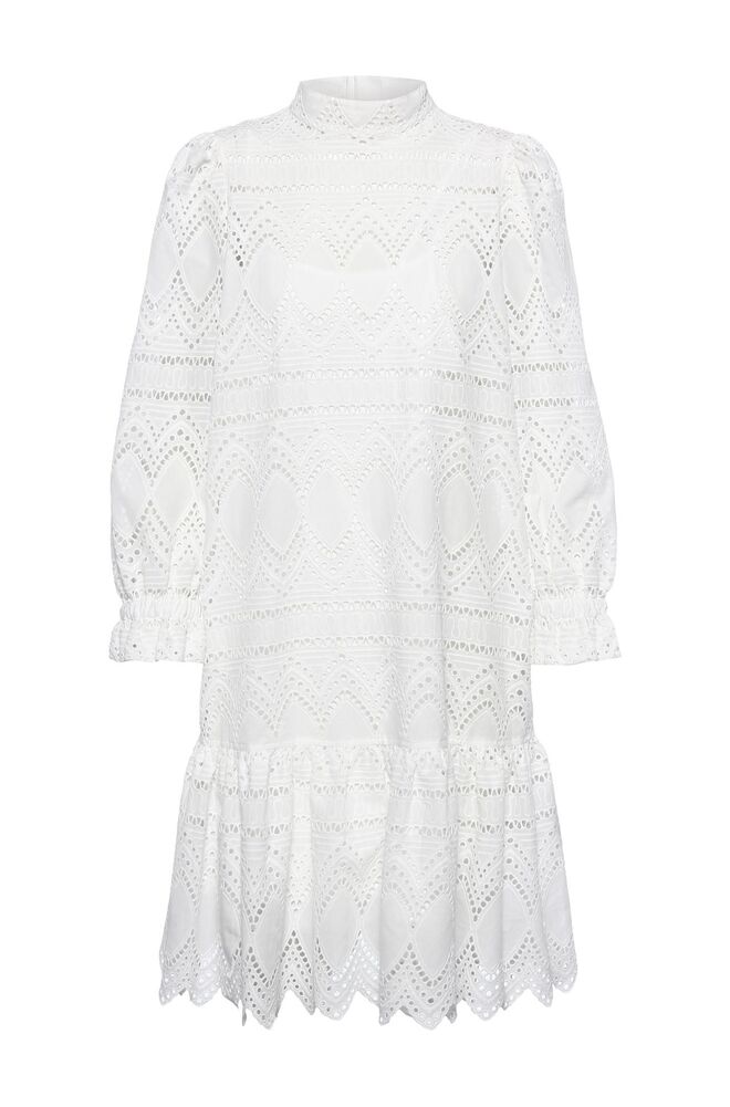 Vestido em bordado inglês, €249, Boss