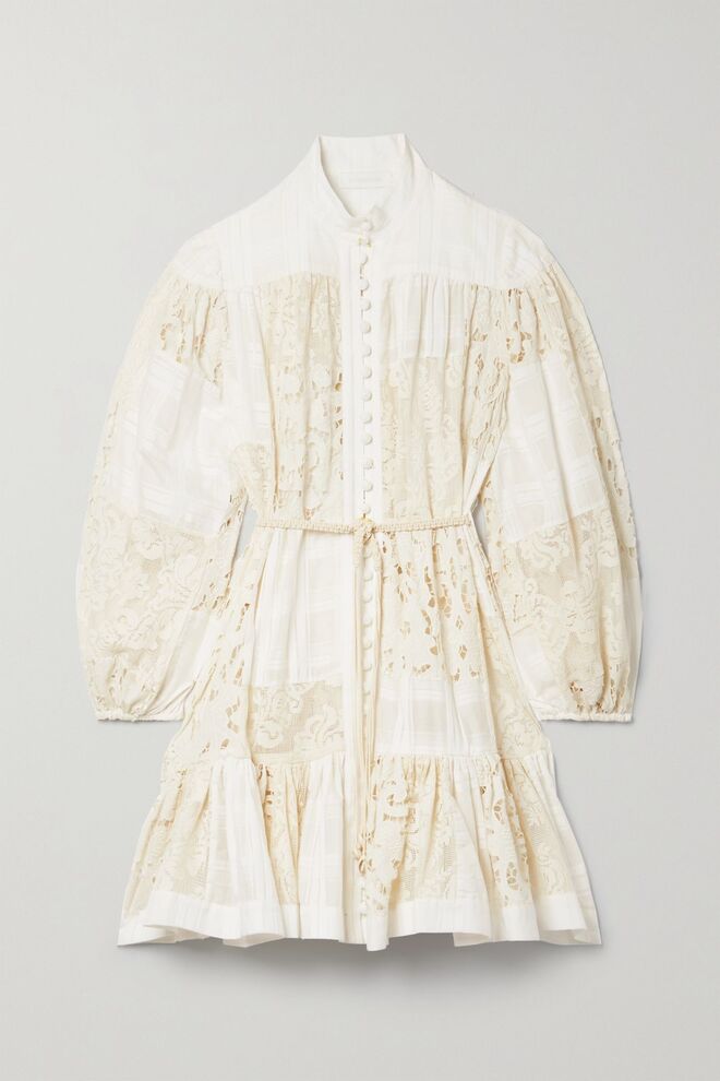Vestido em algodão e renda, €1.150, Zimmermann