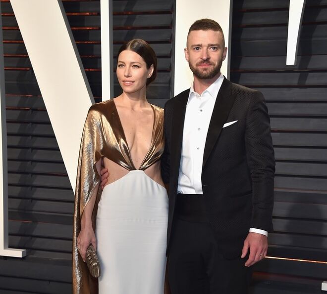 As estrelas acordaram que, caso Timberlake fosse infiel, o músico e cantor teria de pagar 500 mil dólares à mulher, cerca de 470 mil euros
