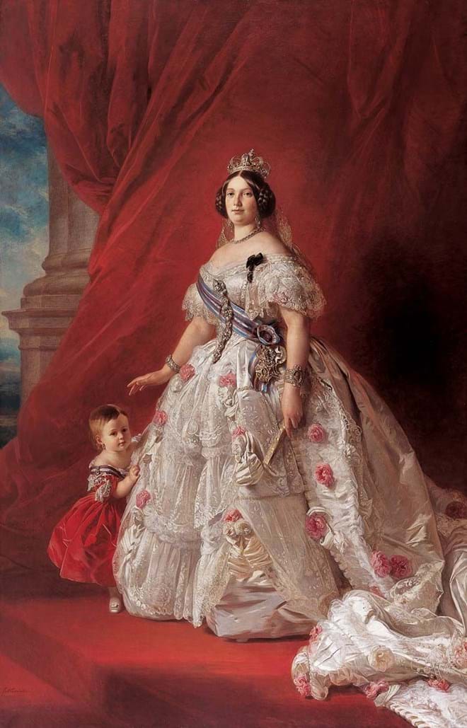 Retrato de Isabel II de Espanha, de Franz Xaver Winterhalter, 1852