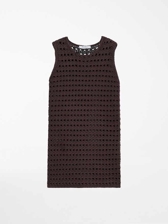 Vestido em crochê de algodão, €485, Max Mara