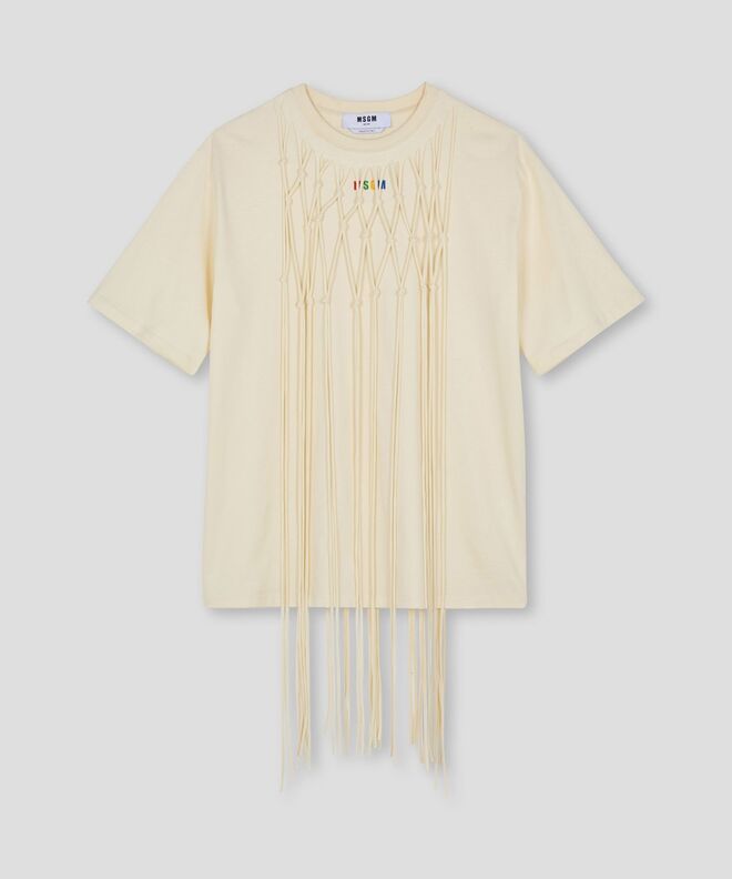 T-shirt em algodão, €165, MSGM