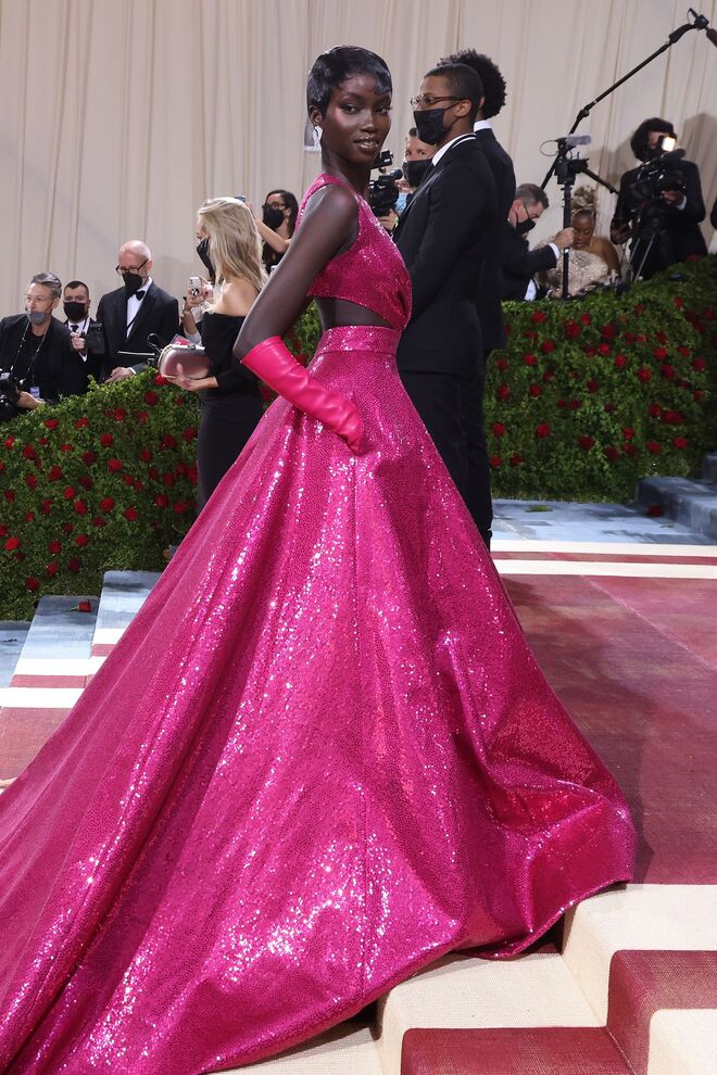 Anok Yai em Custom Michael Kors Collection