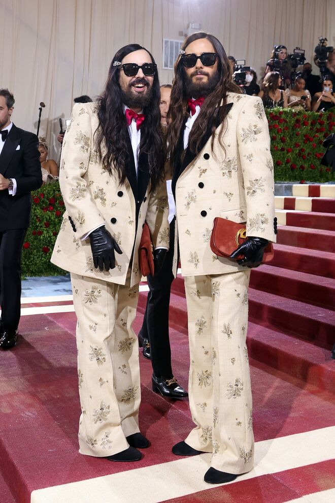 Alessandro Michele e Jared Leto em Gucci