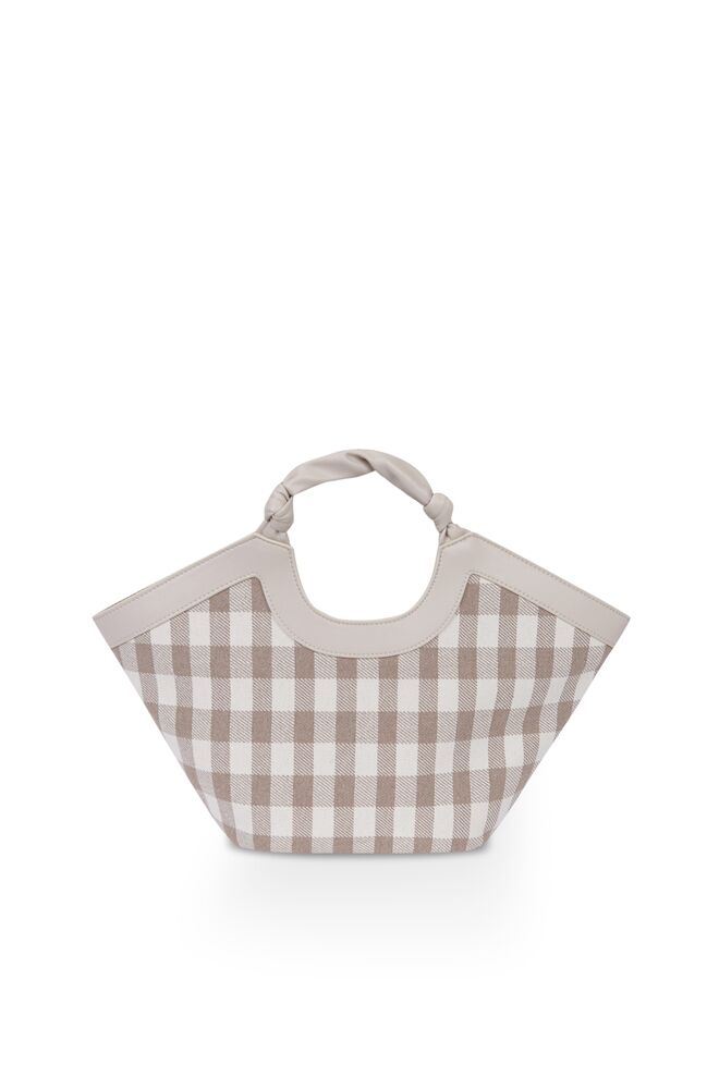 Carteira alcofa em algodão e polipele, €79,99, Cortefiel