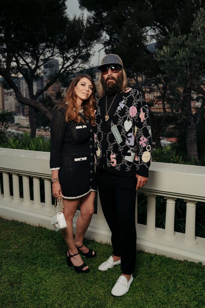 Sebastien Tellier e Amandine de la Richardiere na after party Chanel