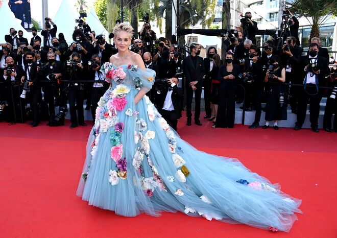 Sharon Stone em Dolce & Gabbana, 2021