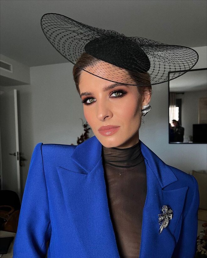 Teresa Gonzalvo no casamento de uma amiga, 2021