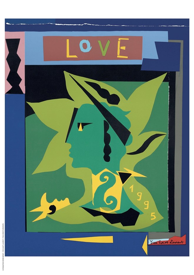 Postal YSL - LOVE