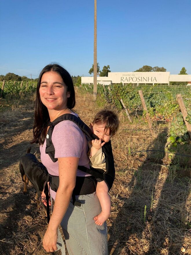 Paula Bragança com o filho Zé Tomás