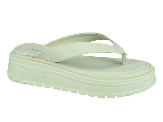 Chinelo Catwalk em pvc e polipele, €24,99, Deichmann.