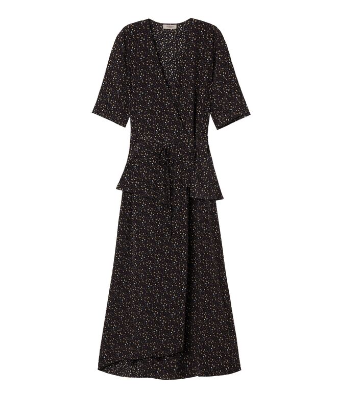 Vestido em seda, €199, Falconeri.