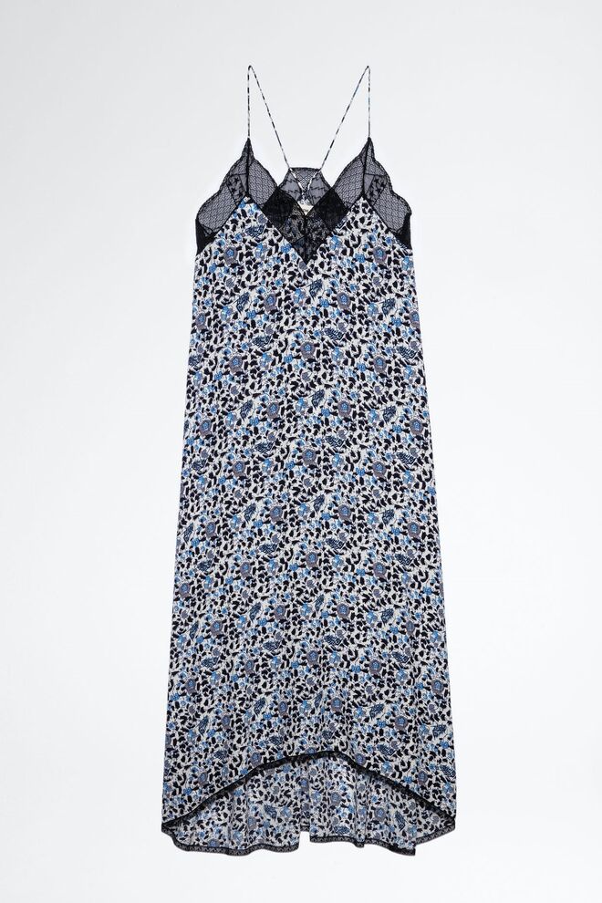 Vestido crepe de seda com renda de algodão, antes €295 agora €206, Zadig&Voltaire