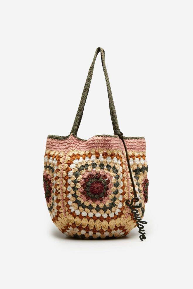 Carteira Slow Love em crochê de algodão, antes €39,99 agora €29,99, Cortefiel.