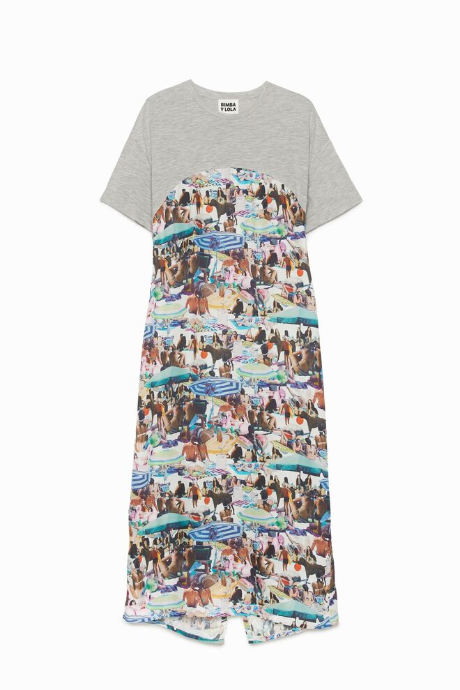 Vestido em malha e crepe, antes € 135 agora €54, Bimba Y Lola