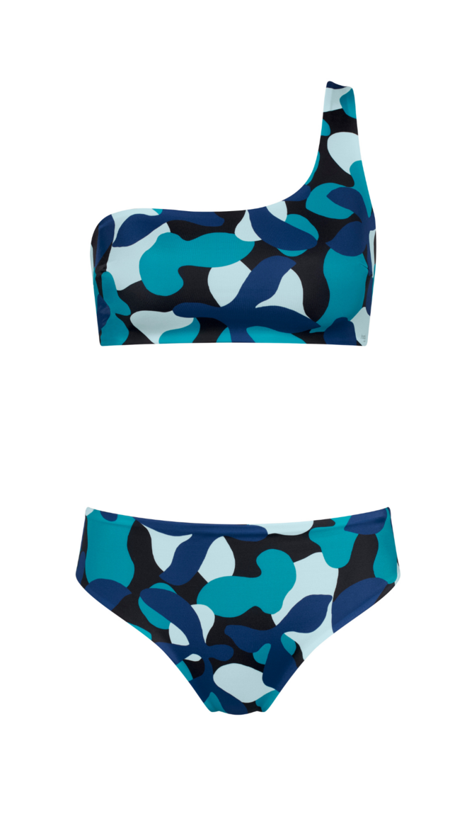 Top, €29,99, e cueca de Biquíni, €24,99, Sloggi