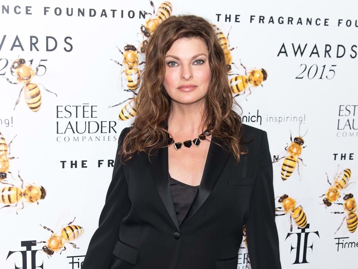 Linda Evangelista nos Fragrance Foundation Awards no Alice Tully Hall em Nova Iorque, 17 de junho de 2015