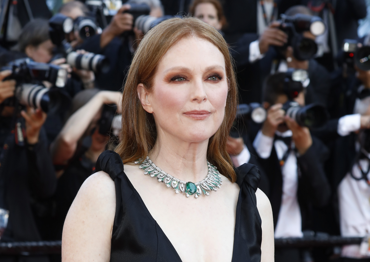 Julianne Moore na cerimónia de abertura da 75ª edição do Festival de Cannes, 17 de maio 2022