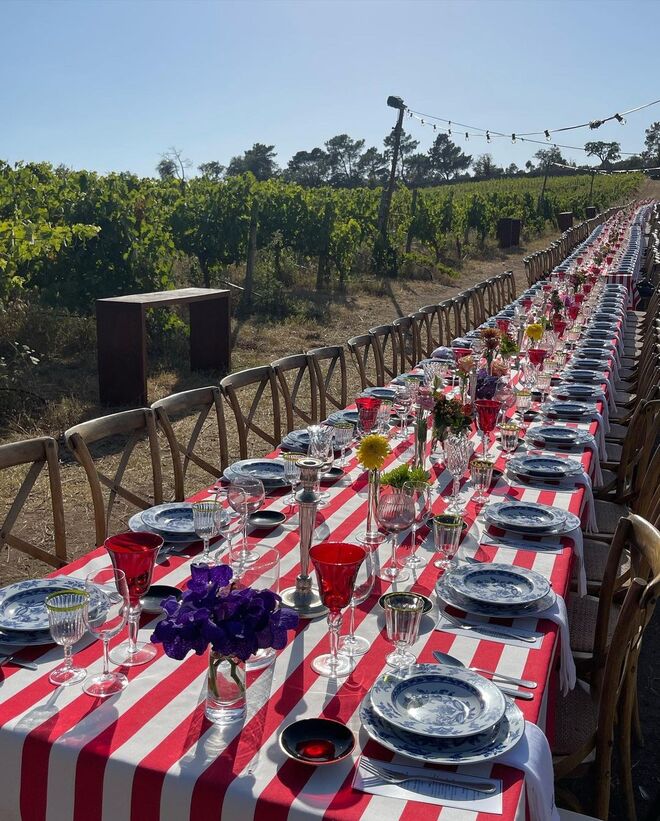 O copo-de-água teve lugar nas vinhas da quinta