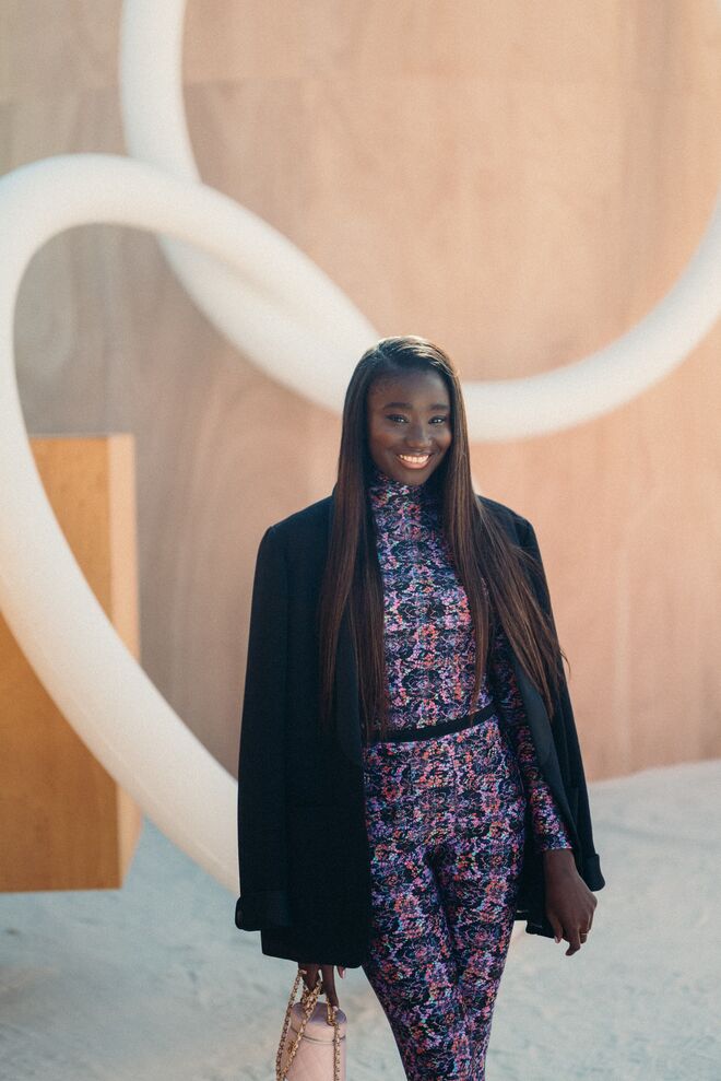 Karidja Toure no desfile Chanel