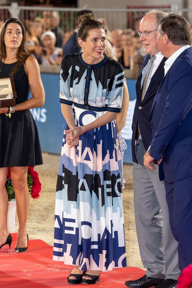 Charlotte Casiraghi no Concurso Internacional de Saltos de Monte-Carlo, 2022