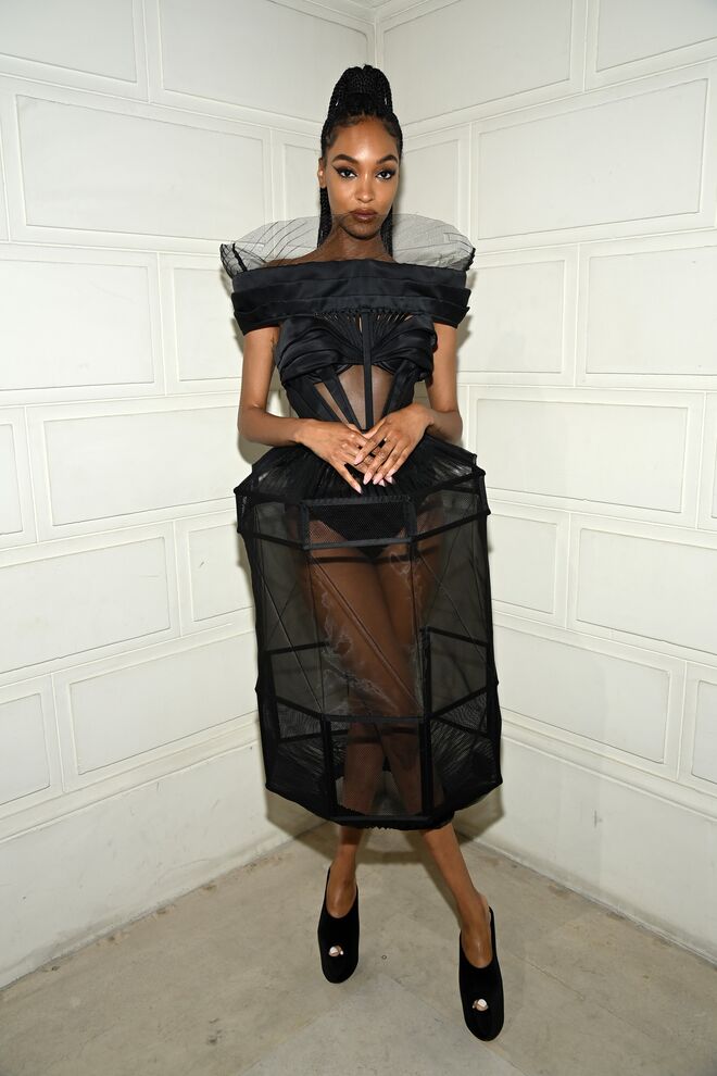 Jourdan Dunn no desfile Jean Paul Gaultier