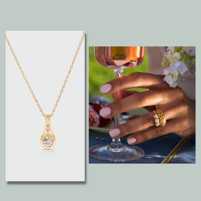 Colar Poveiro, €1400 e anel Poveiro, €2765, Tavares