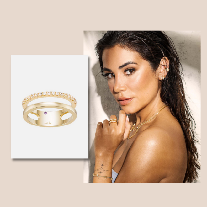 Anel Mia Rose Double, €59,95 e anel Mia Rose Pearls, €49,95, Mia Rosa para Unike Jewellery