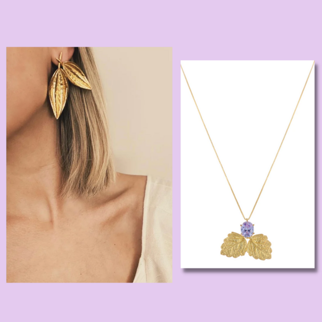 Brincos Caperata, €149 e colar Caritate, €95, Joana Ribeiro