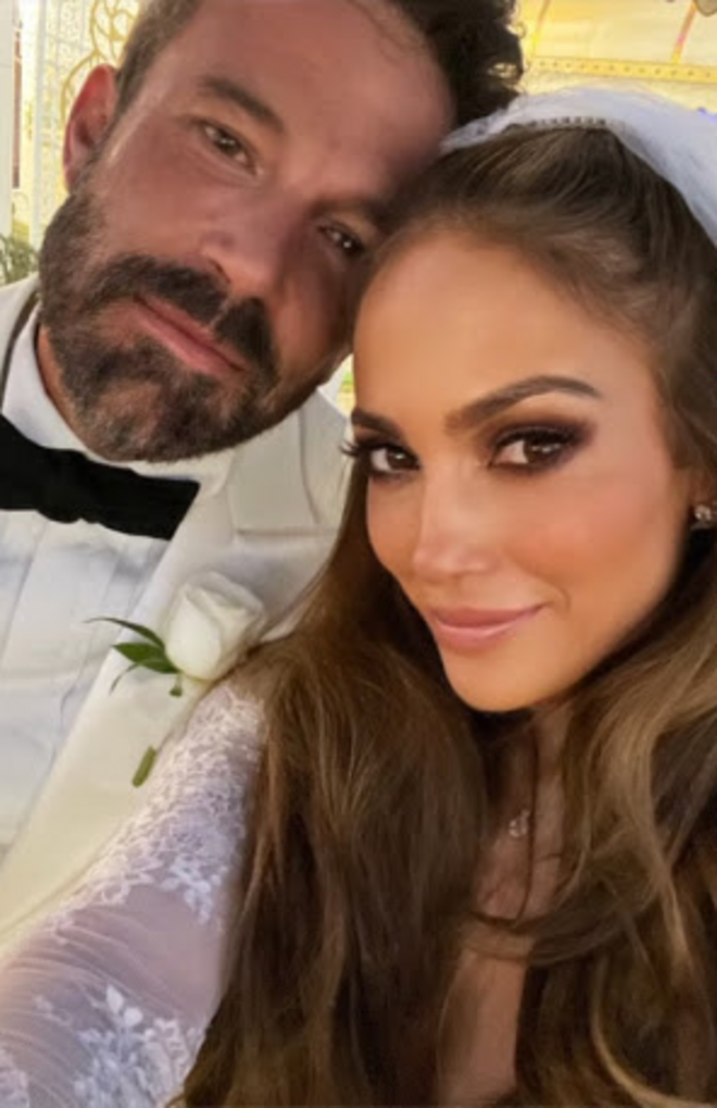 Depois de 20 anos de separação, Jennifer Lopez e Ben Affleck casaram numa cerimónia privada dia 17 de julho de 2022