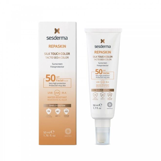 Protetor Solar Repaskin Silk Touch Color SPF50+, €19,47, Sesderma, em skin.pt