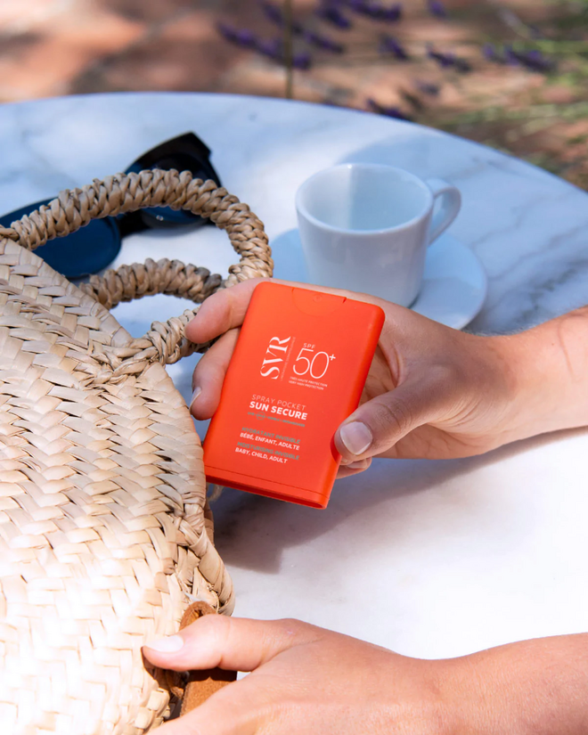 Spray de bolso Sun Secure SPF50+, €9,50, SVR