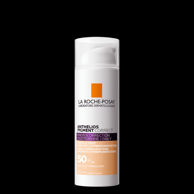 Protetor Solar com cor Anthelios Pigment SPF50+, €26,90, La Roche Posay
