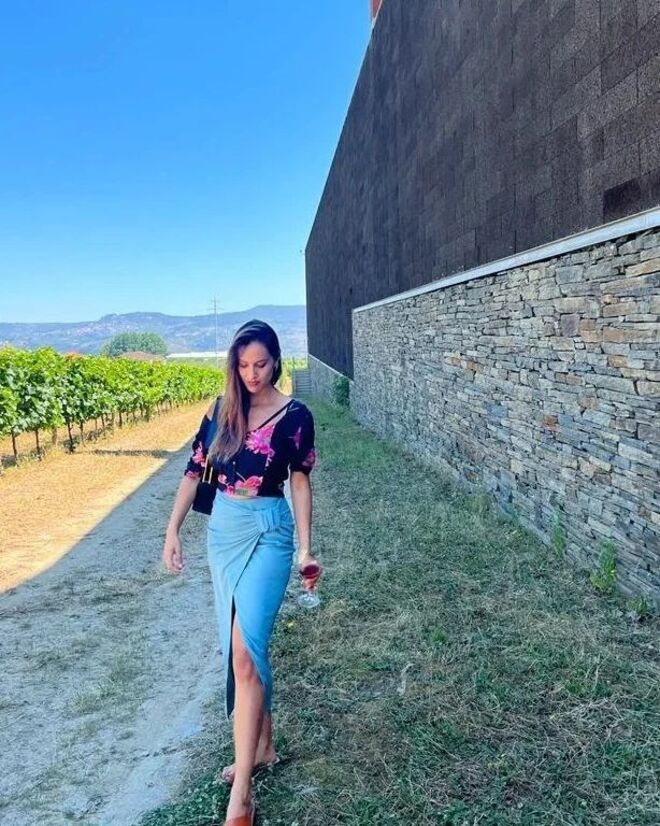 Mariana Monteiro escolheu o Douro como local de férias