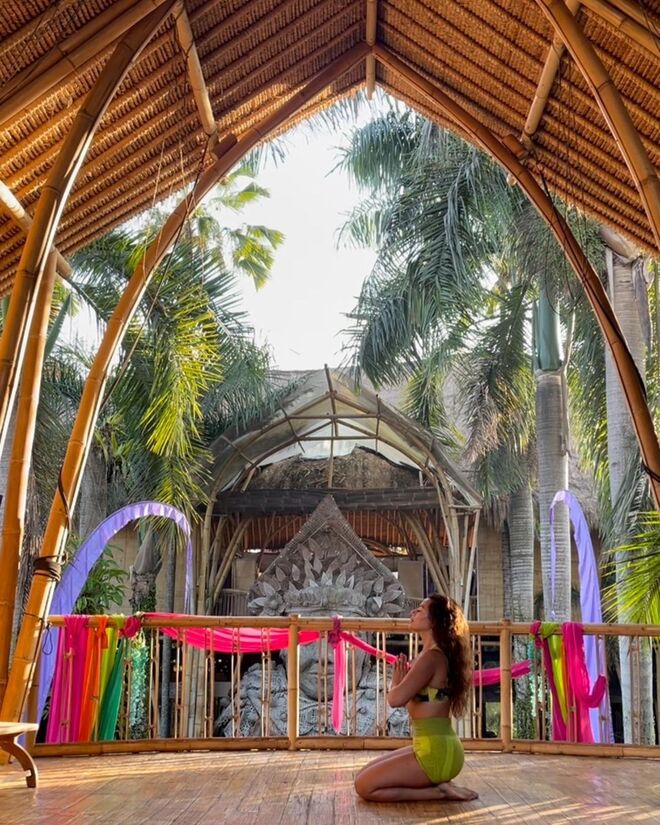 Sofia Ribeiro rumou a um santuário em Bali.