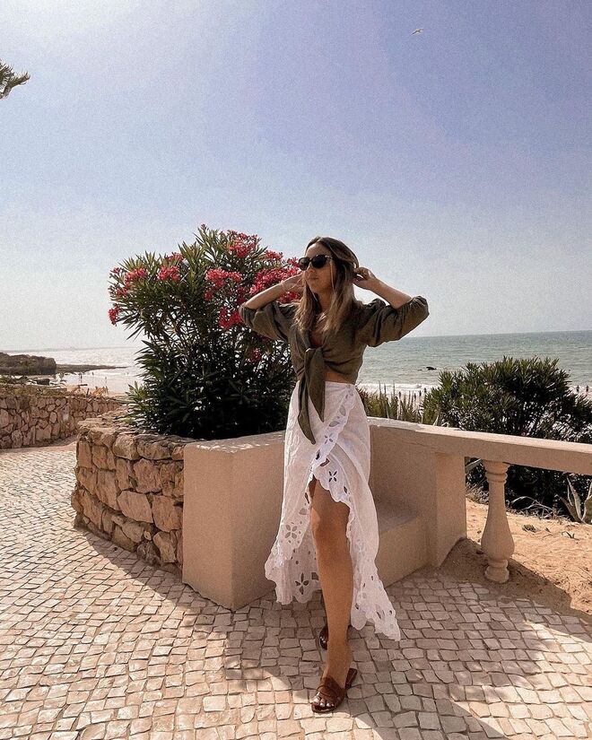 A influencer Inês Ribeiro optou por passar férias em Albufeira, no Algarve.
