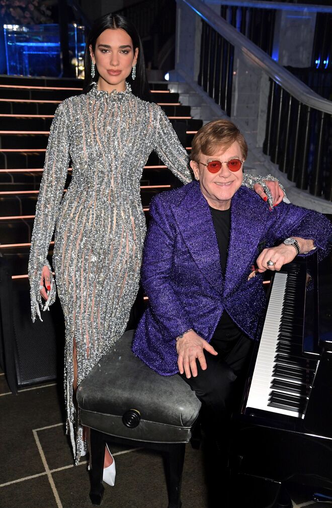 Dua Lipa e Sir Elton John