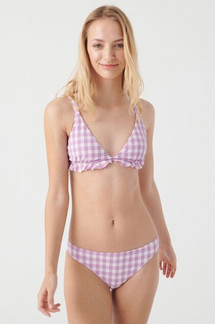 Top bikini quadrados Vichy