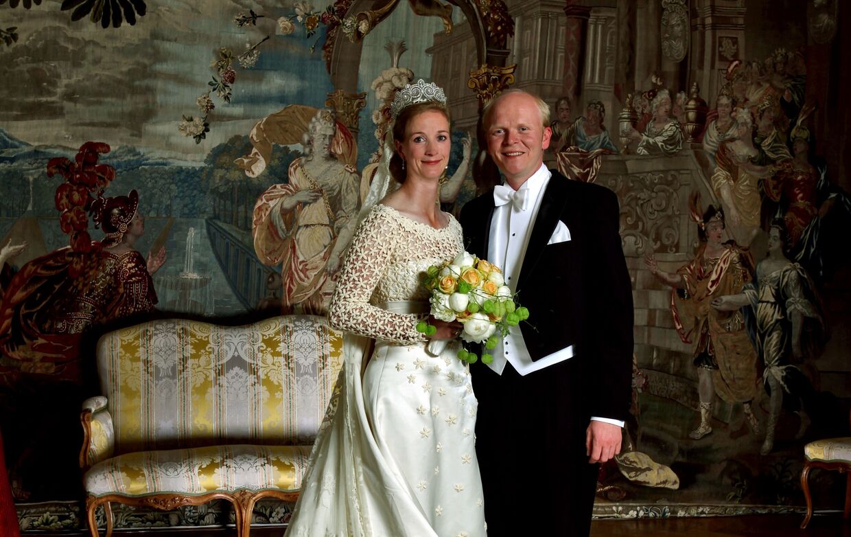Princesa Nathalie e o ex-marido Alexander no dia do seu casamento em 2011